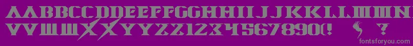 Шрифт SpaceAngel – серые шрифты на фиолетовом фоне