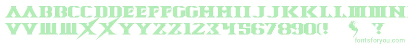 Шрифт SpaceAngel – зелёные шрифты