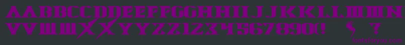 SpaceAngel Font – Purple Fonts on Black Background