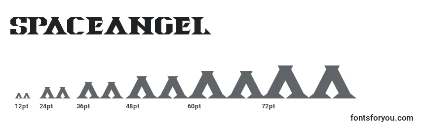 SpaceAngel Font Sizes