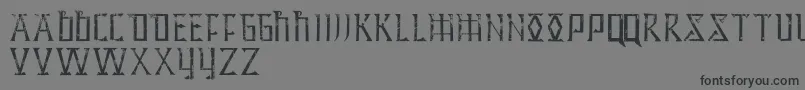 HiddenArchivesPersonnalUseOnly Font – Black Fonts on Gray Background