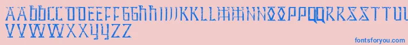 HiddenArchivesPersonnalUseOnly Font – Blue Fonts on Pink Background