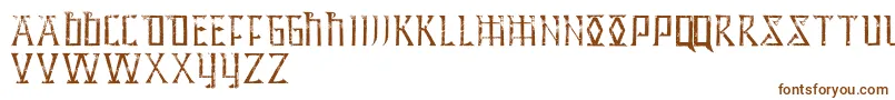 HiddenArchivesPersonnalUseOnly Font – Brown Fonts on White Background