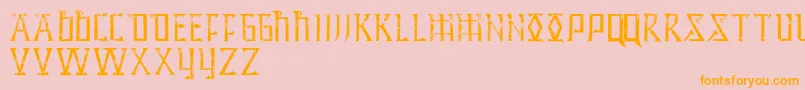 HiddenArchivesPersonnalUseOnly Font – Orange Fonts on Pink Background