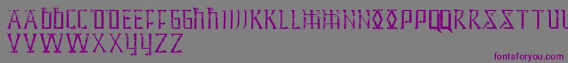 HiddenArchivesPersonnalUseOnly Font – Purple Fonts on Gray Background