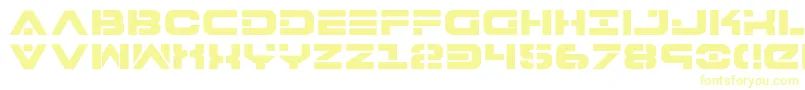 7thServiceExtrabold-fontti – keltaiset fontit