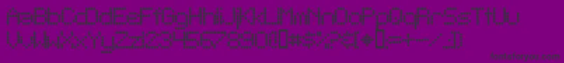 Teleg-fontti – mustat fontit violetilla taustalla