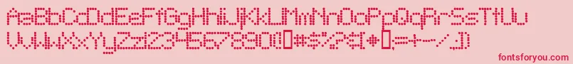 Teleg Font – Red Fonts on Pink Background