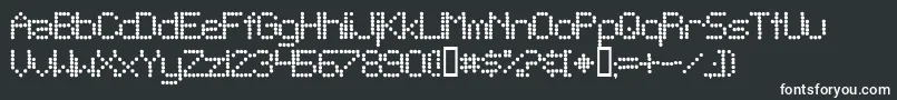 Teleg Font – White Fonts on Black Background