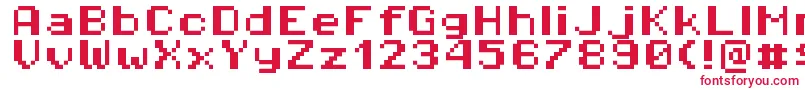 Pixeloperatorhb8 Font – Red Fonts on White Background