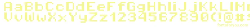 Pixeloperatorhb8-Schriftart – Gelbe Schriften