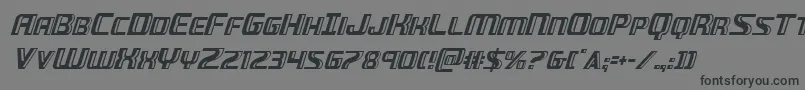 Greaseguncondital Font – Black Fonts on Gray Background