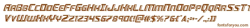 Greaseguncondital Font – Brown Fonts on White Background