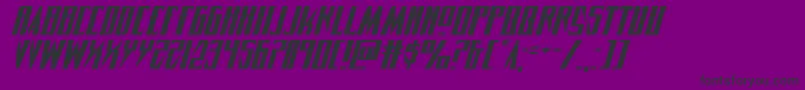 Timberwolfextraexpandital2 Font – Black Fonts on Purple Background