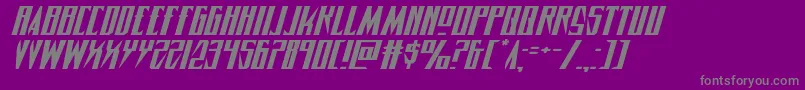Timberwolfextraexpandital2 Font – Gray Fonts on Purple Background