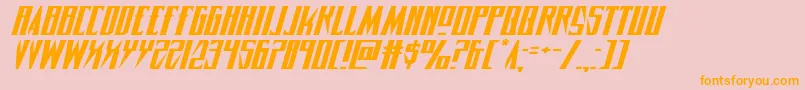 Timberwolfextraexpandital2 Font – Orange Fonts on Pink Background