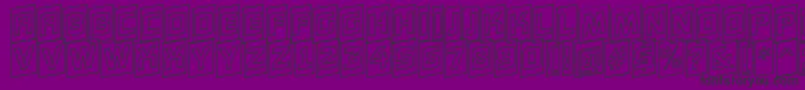 AConceptottlcmotlupnr Font – Black Fonts on Purple Background