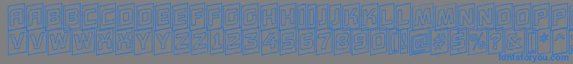 AConceptottlcmotlupnr Font – Blue Fonts on Gray Background