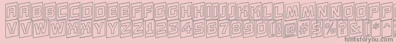 AConceptottlcmotlupnr Font – Gray Fonts on Pink Background