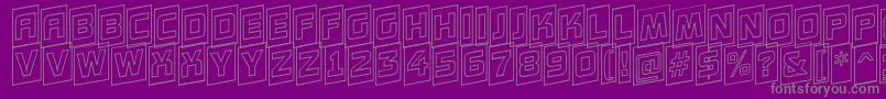 AConceptottlcmotlupnr Font – Gray Fonts on Purple Background