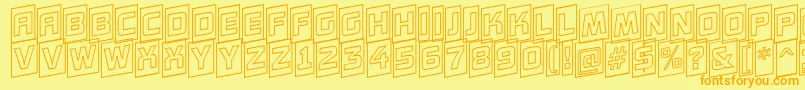 More about AConceptottlcmotlupnr Font AConceptottlcmotlupnr Font – Orange Fonts on Yellow Background