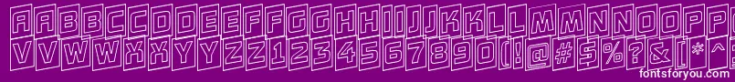 AConceptottlcmotlupnr Font – White Fonts on Purple Background