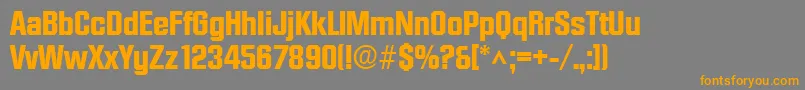 DiamanteBold Font – Orange Fonts on Gray Background