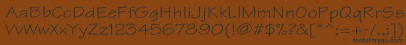 TektonWd Font – Black Fonts on Brown Background