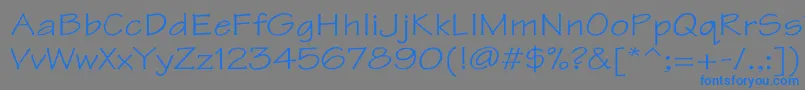 TektonWd Font – Blue Fonts on Gray Background