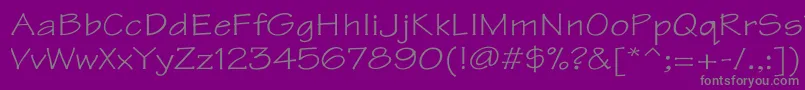 TektonWd Font – Gray Fonts on Purple Background