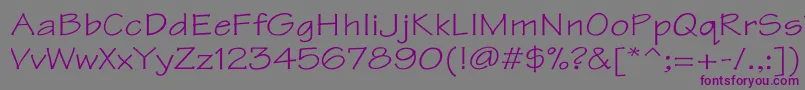 TektonWd Font – Purple Fonts on Gray Background