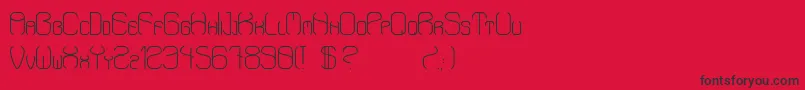 AaronStd Font – Black Fonts on Red Background