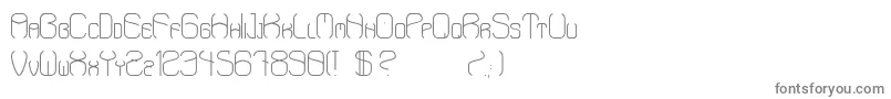 AaronStd-Schriftart – Graue Schriften auf weißem Hintergrund