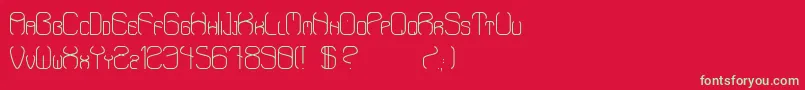 AaronStd Font – Green Fonts on Red Background