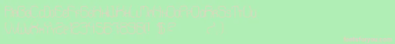 AaronStd Font – Pink Fonts on Green Background