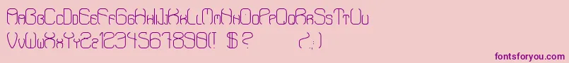 AaronStd Font – Purple Fonts on Pink Background