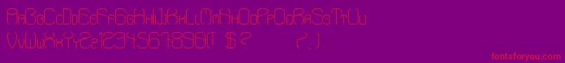 AaronStd Font – Red Fonts on Purple Background