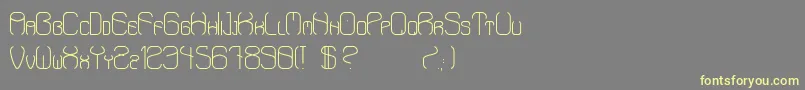 Шрифт AaronStd – жёлтые шрифты на сером фоне