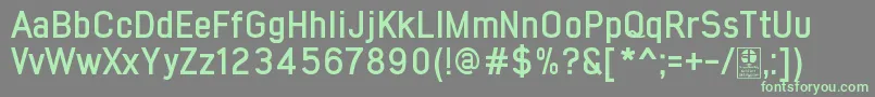 EarlyTimesBoldDemo Font – Green Fonts on Gray Background