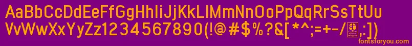 EarlyTimesBoldDemo Font – Orange Fonts on Purple Background