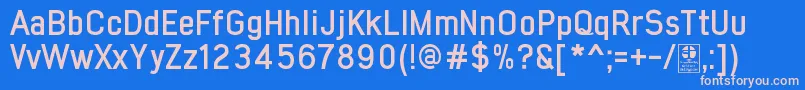 EarlyTimesBoldDemo Font – Pink Fonts on Blue Background