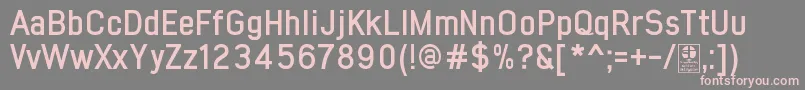 EarlyTimesBoldDemo Font – Pink Fonts on Gray Background