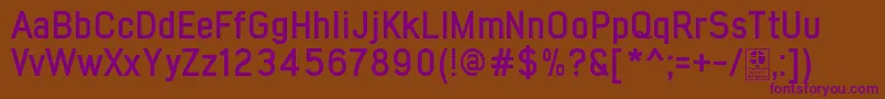 Шрифт EarlyTimesBoldDemo – фиолетовые шрифты на коричневом фоне