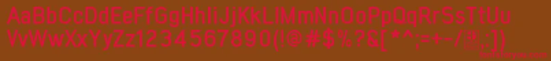 EarlyTimesBoldDemo Font – Red Fonts on Brown Background