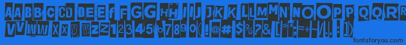 Jadefedgah8002 Font – Black Fonts on Blue Background