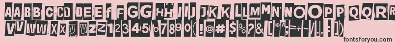 Jadefedgah8002 Font – Black Fonts on Pink Background