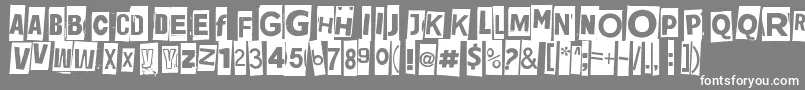 Jadefedgah8002 Font – White Fonts on Gray Background