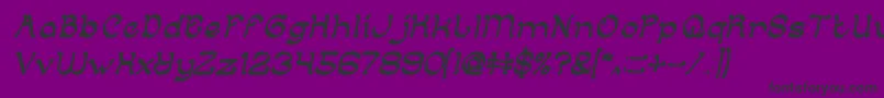 fuente ArabianKnightItalic – Fuentes Negras Sobre Fondo Morado