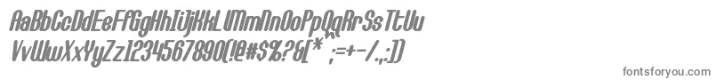 Шрифт CallieMaeBoldItalic – серые шрифты на белом фоне