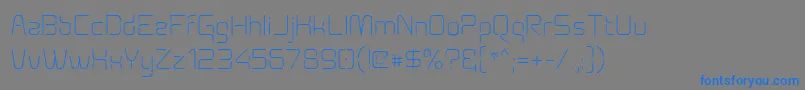 Aunchanted Thin Font – Blue Fonts on Gray Background